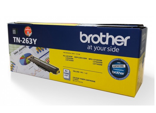 Mực máy in Brother TN-263Y màu vàng chính hãng