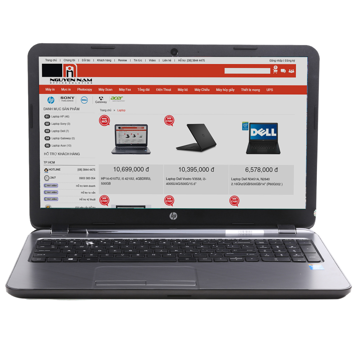 Laptop HP 15-R208TU, Corei3-5010/4GB/500GB (L0K19PA)